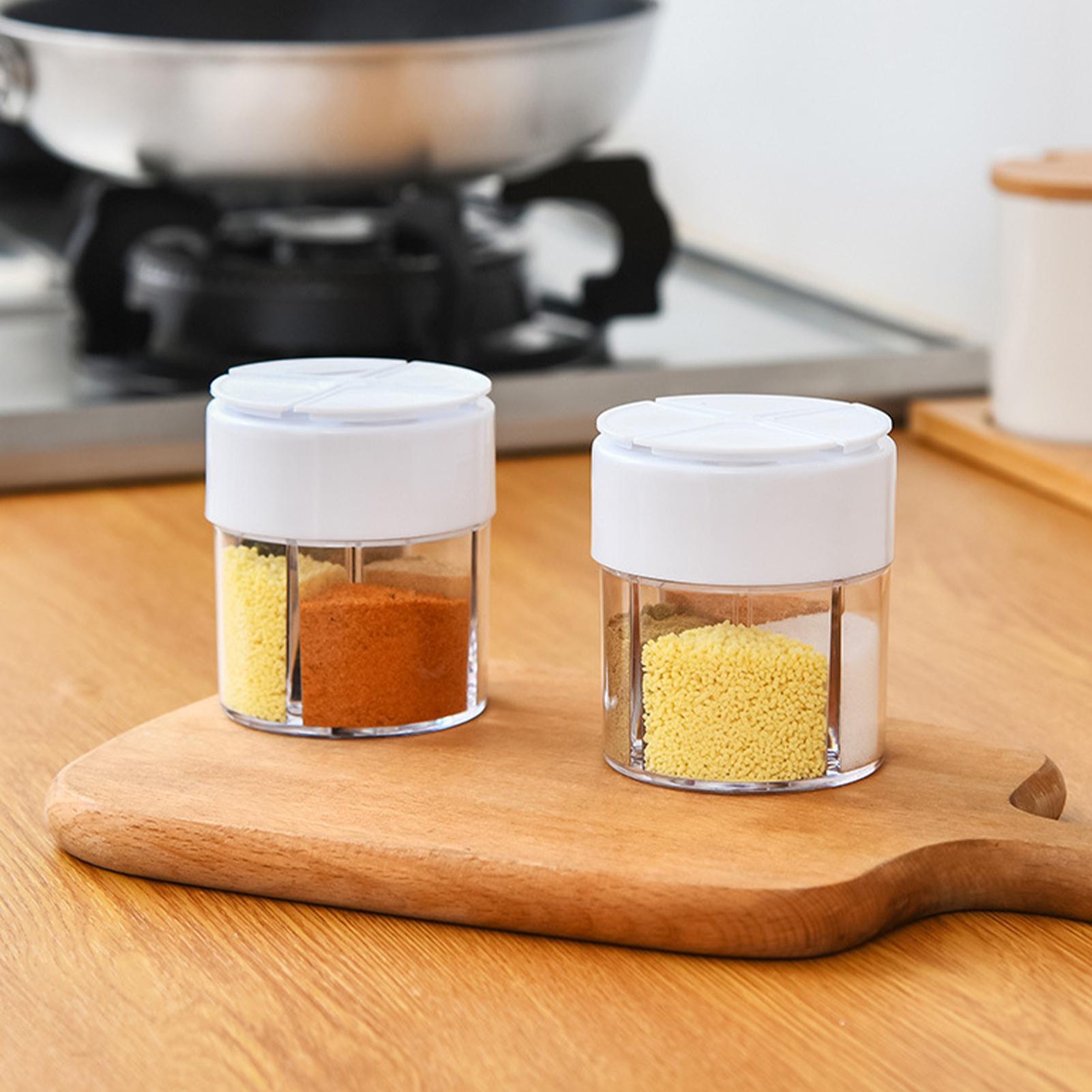 Camping Cooking Roll - Seasoning Containers Clear Salt Container With
