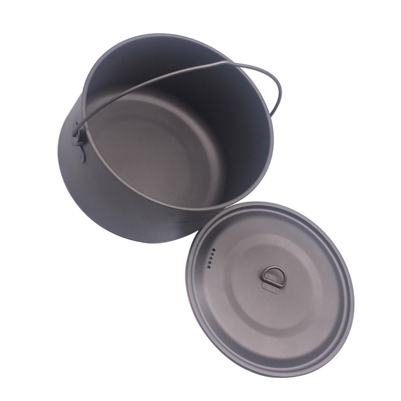 Camping Cooking Pan Set - FLAME'S CREED 1100ml 1950ml Ultralight Outdoor
