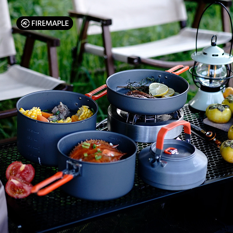 Camping Cooking Equipment Bag - Outdoor Camping Cooker Pot Set Camping