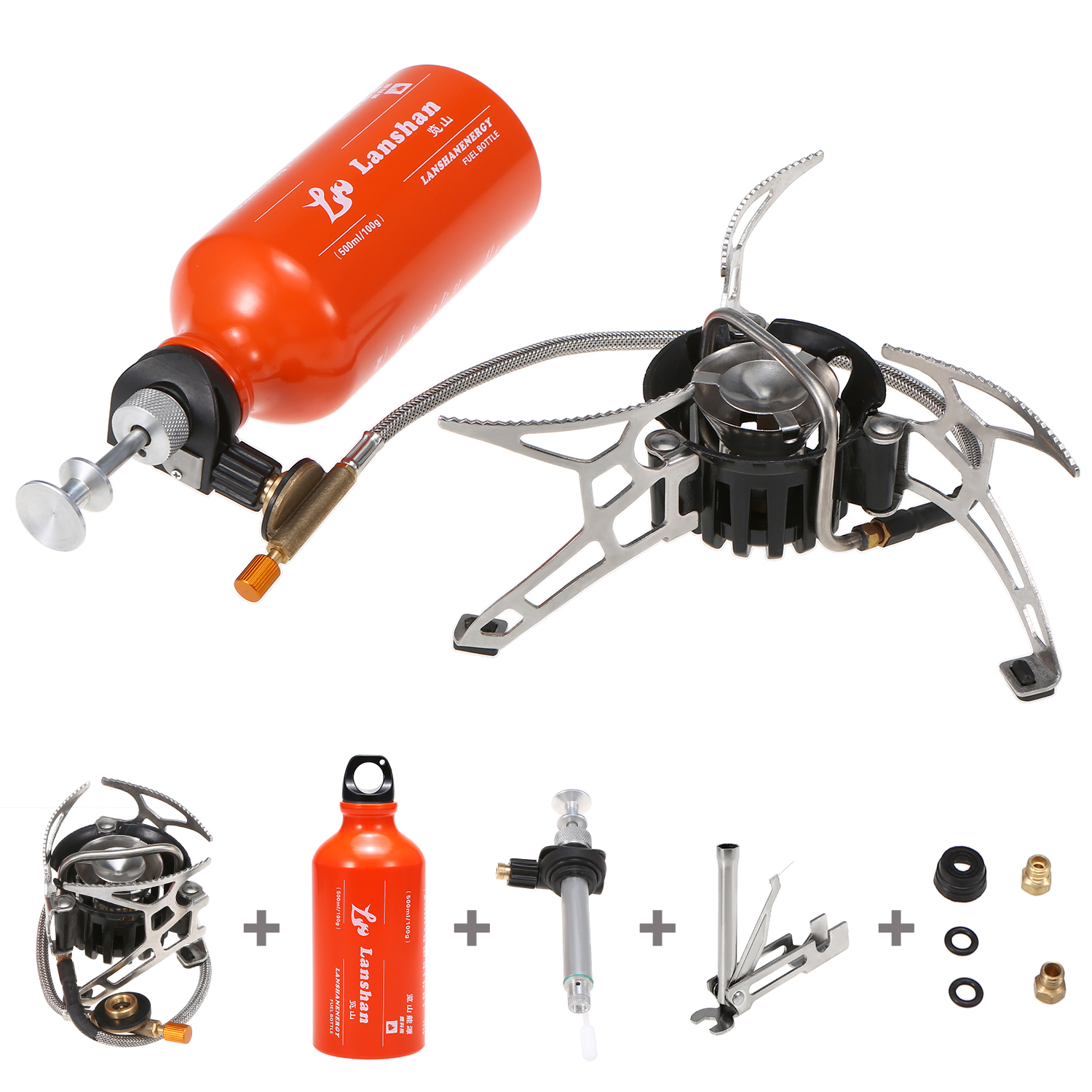 Camping Cooking Oil Bottle - Lixada Outdoor Camping Multi Fuel Oil
