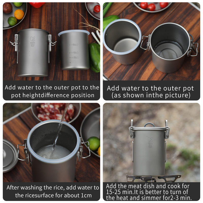 KEITH Pure Titanium Rice Cooke - Camping Cooking Gadgets review and price