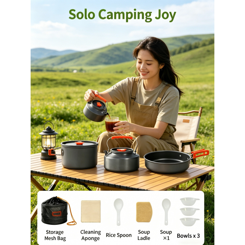 Camping Cookware Set – Outdoor - Camping Cooking Utensil Bag review and price