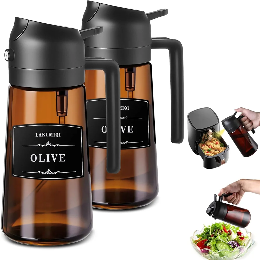 2-in-1 Glass Oil Sprayer & Dis - Camping Cooking Oil Bottle review and price