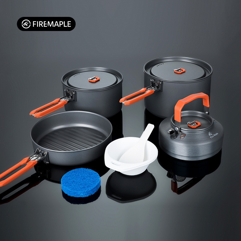 Outdoor Camping Cooker Pot Set - Camping Cooking Equipment Bag review and price