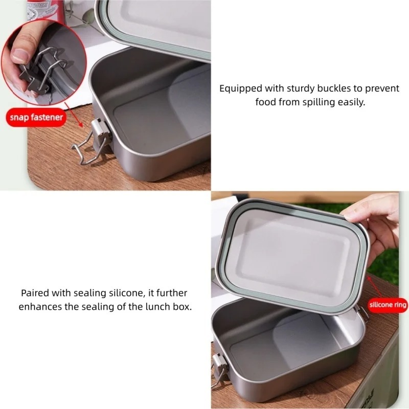 Stainless Steel Lunch Box With - Camping Cooking Food review and price