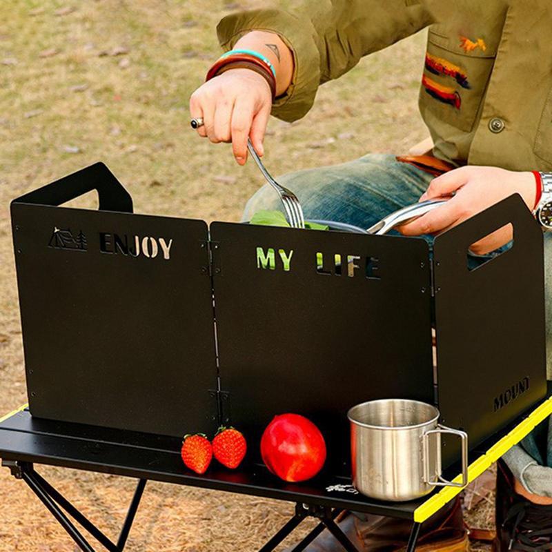 Four-Fold Gas Stove Wind Shiel - Camping Cooking Windshield review and price