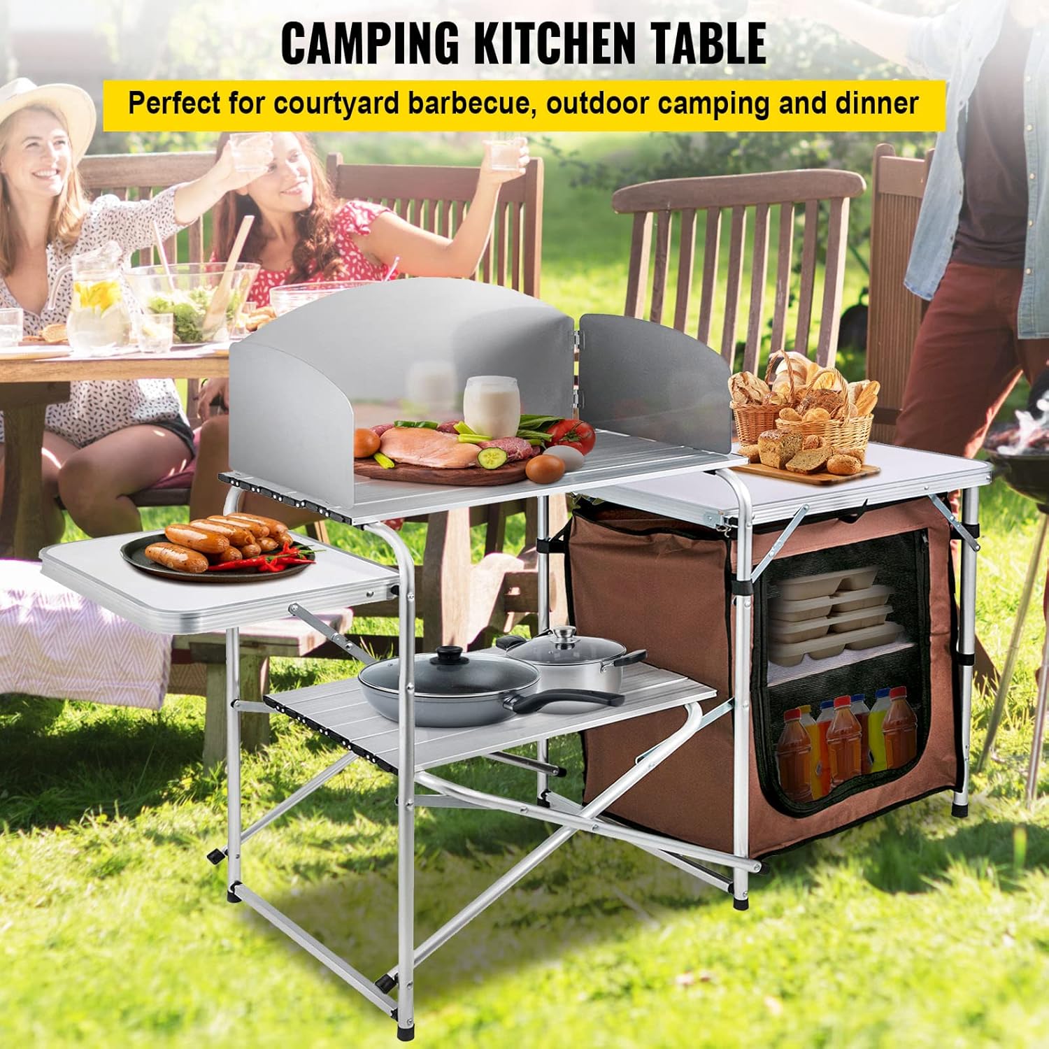VEVOR Camping Kitchen Table, A - Vevor Camping Cooking Table review and price
