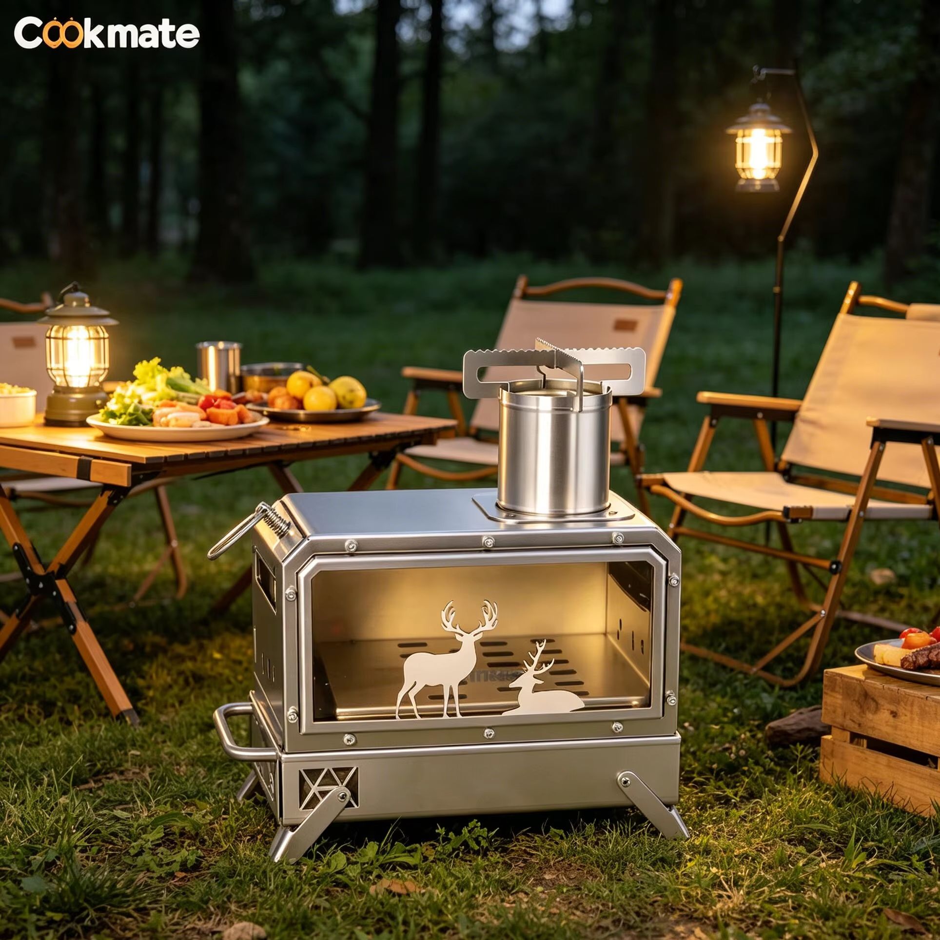 Stainless steel folding firewo - Cooking Outdoor Camping review and price