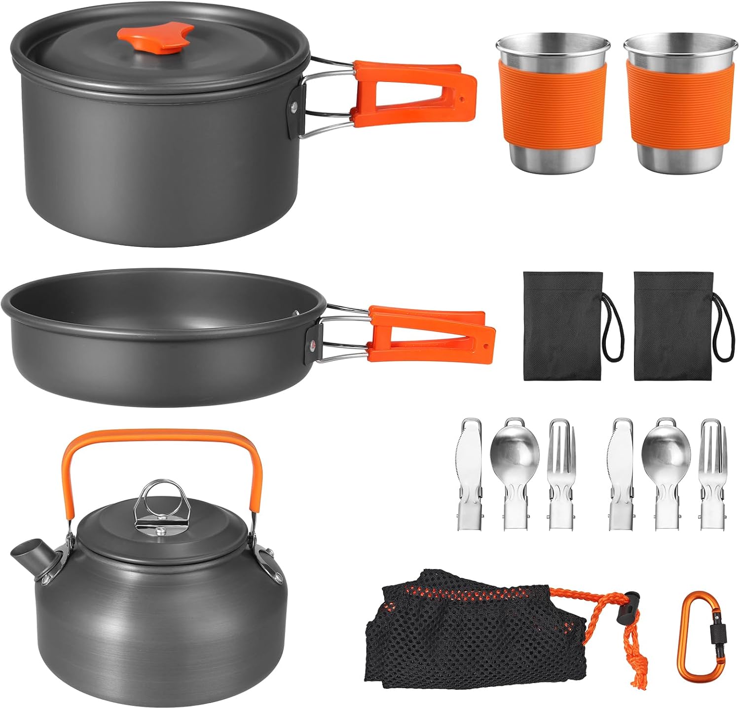 Non-Stick Camping Cookware Set - Camping Cooking Pan Set review and price