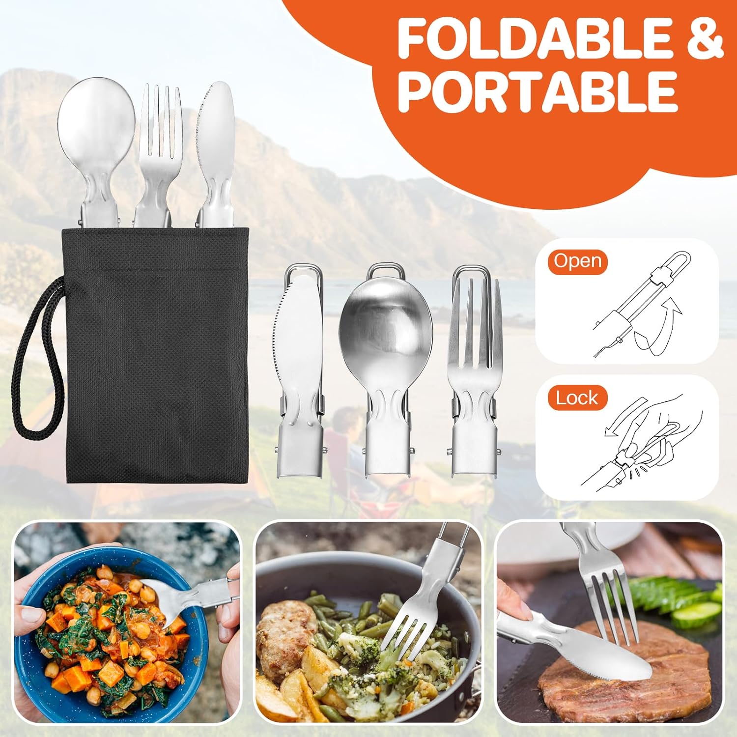Non-Stick Camping Cookware Set - Camping Cooking Pan Set review and price