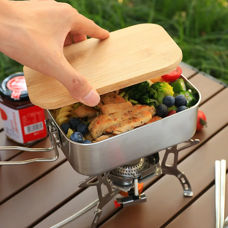 304 Stainless Steel Lunch Box  - Camping Cooking Gadgets review and price
