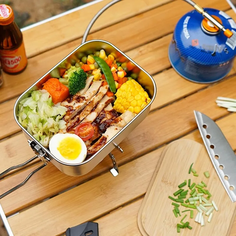 304 Stainless Steel Lunch Box  - Camping Cooking Gadgets review and price