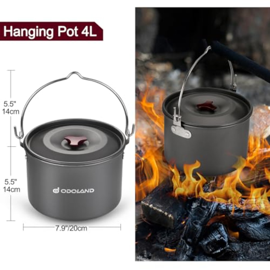 22pcs Camping Cookware Mess Ki - Camping Cooking Pots And Pans review and price