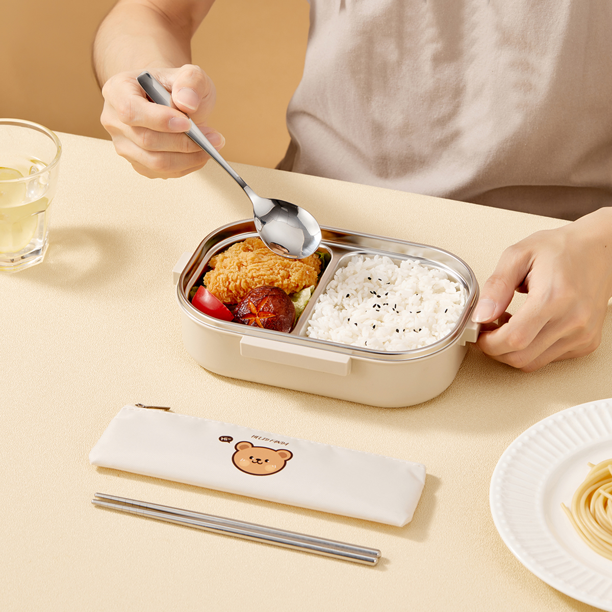 WORTHBUY Outdoor Portable Dinn - Camping Cooking Pan Set review and price