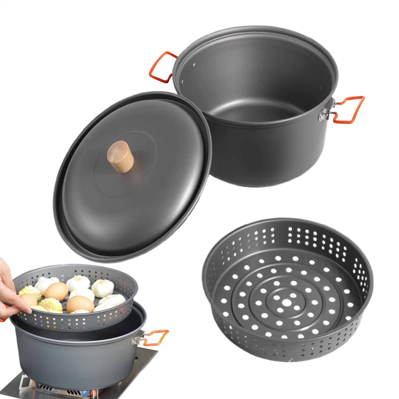 7.5L Portable Camping Steamer  - Camping Cooking Set With Kettle review and price