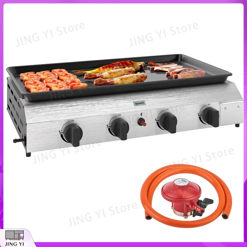 Gas Grill BBQ Grill with Non-S - Camping Cooking Roll review and price