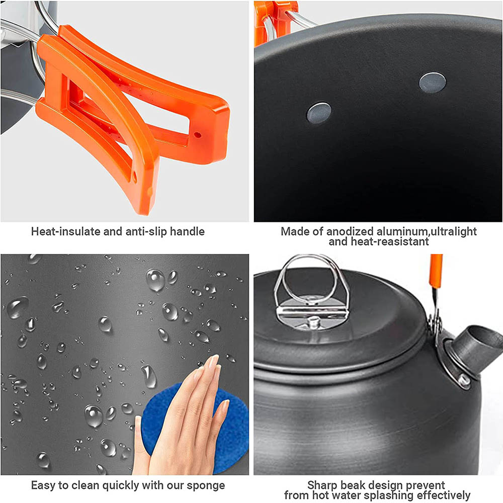 1pcs/1set Camping Cookware Kit - Camping Cooking Full Set review and price
