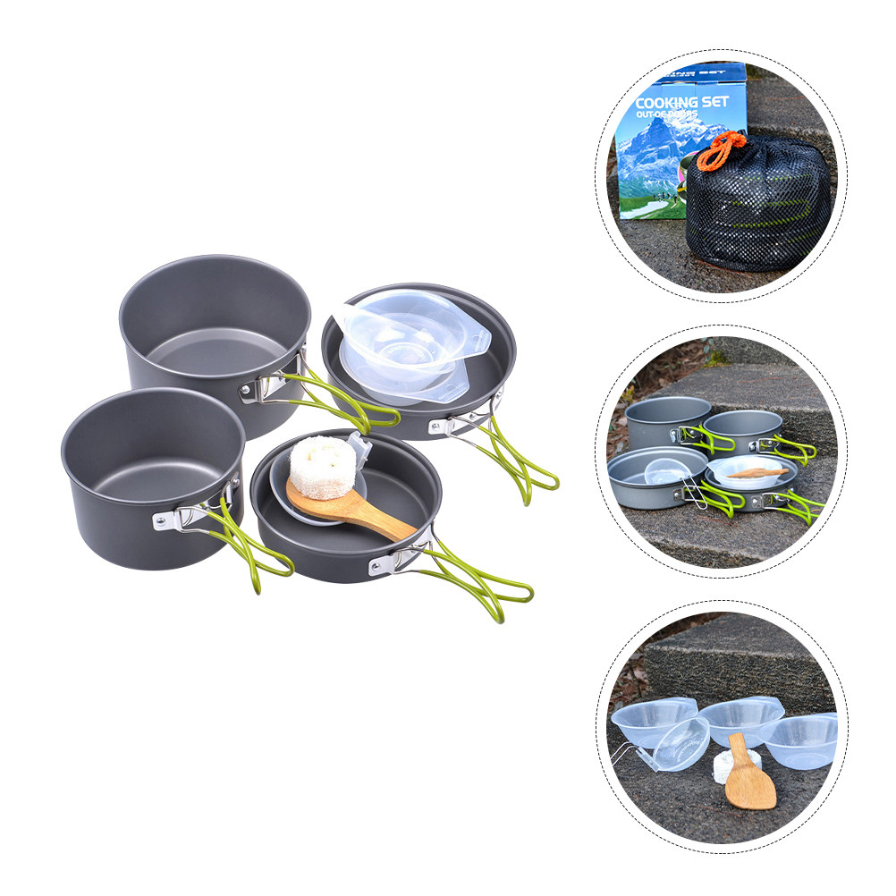 1Set Portable Camping Cookware - Camping Cooking Pan Set review and price