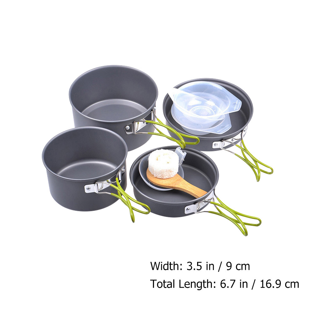 1Set Portable Camping Cookware - Camping Cooking Pan Set review and price