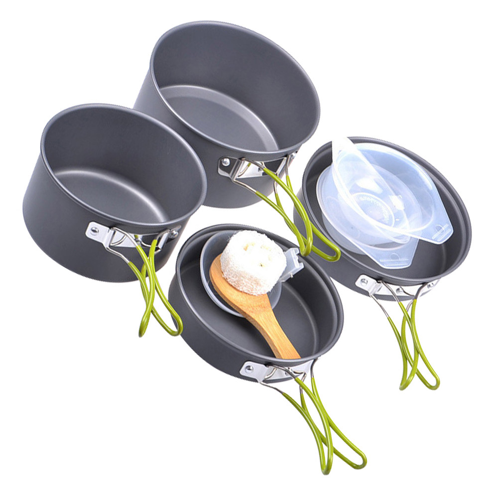 1Set Portable Camping Cookware - Camping Cooking Pan Set review and price