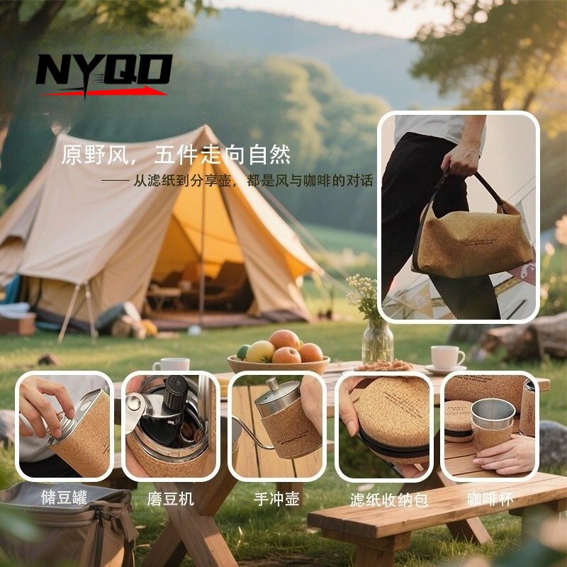 Outdoor Camping Coffee Kit Por - Camping Cooking Set With Kettle review and price