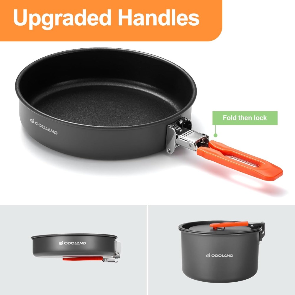 Non-Stick Camping Cookware Mes - Camping Cooking Pots And Pans review and price