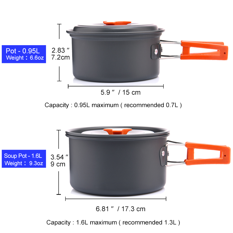 Widesea Camping Outdoor Cookwa - Camping Cooking Set With Kettle review and price