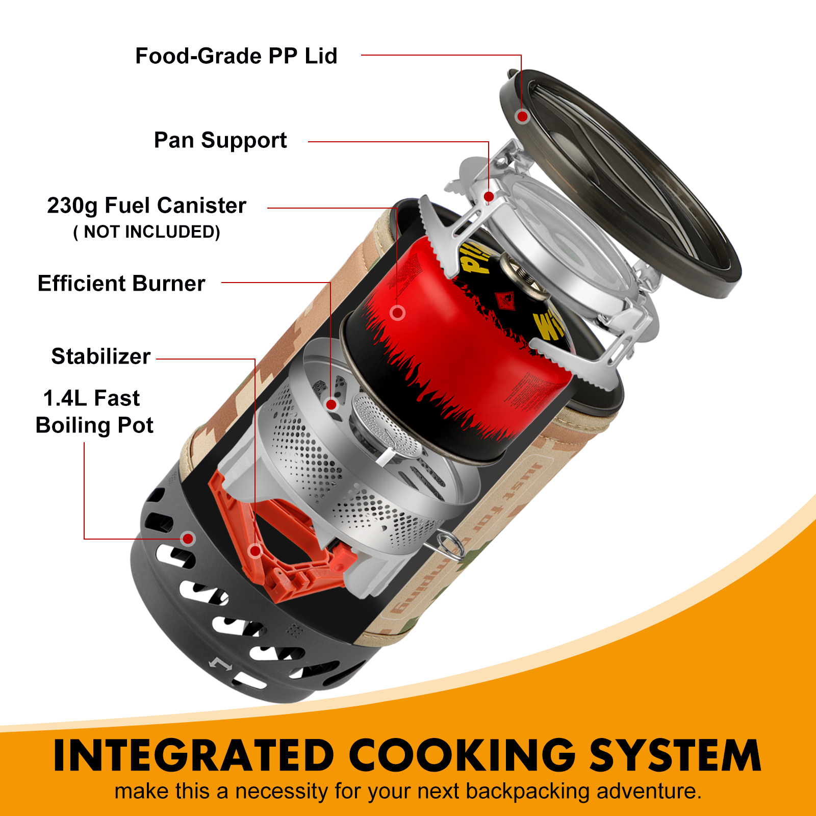 1.4L Portable Cooking System W - Camping Cooking Windshield review and price
