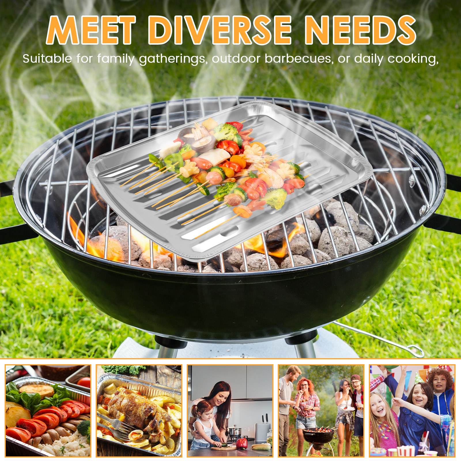 Aluminum Foil Trays Non-Stick  - Camping Cooking Food review and price