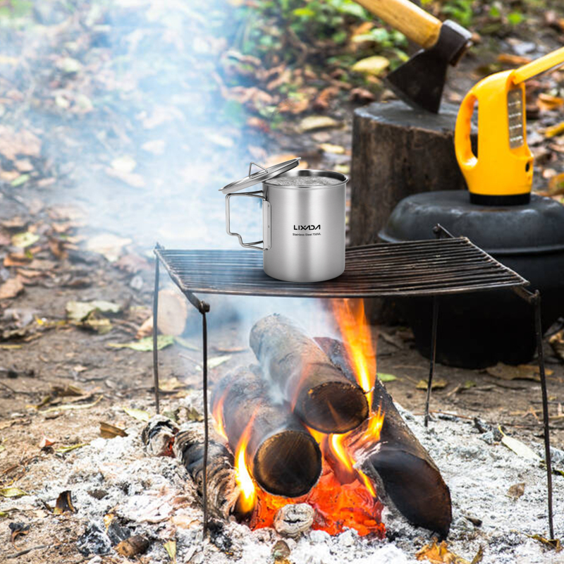 Lixada 750ml Cup Outdoor Stain - Camping Cooking Equipment Bag review and price