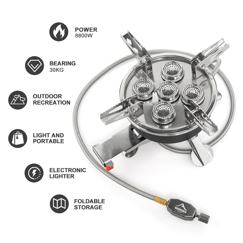 Widesea Camping 8800W Gas Stov - Camping Cooking Windshield review and price