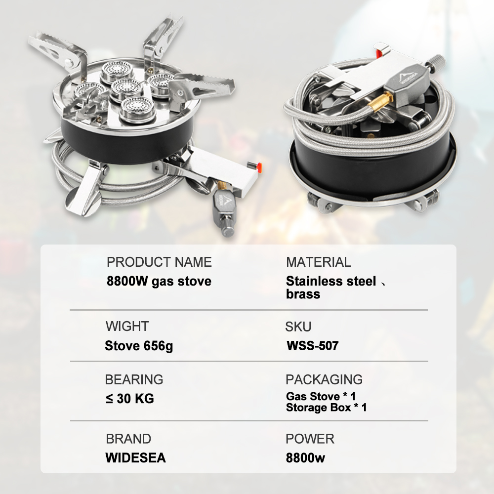 Widesea Camping 8800W Gas Stov - Camping Cooking Windshield review and price