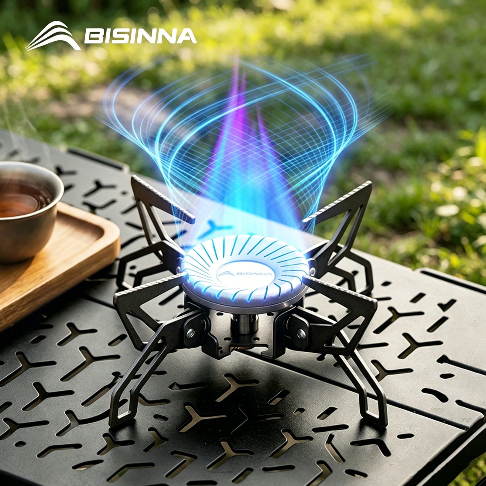 BISINNA Camping Stove 4000W Hi - Camping Cooking Windshield review and price