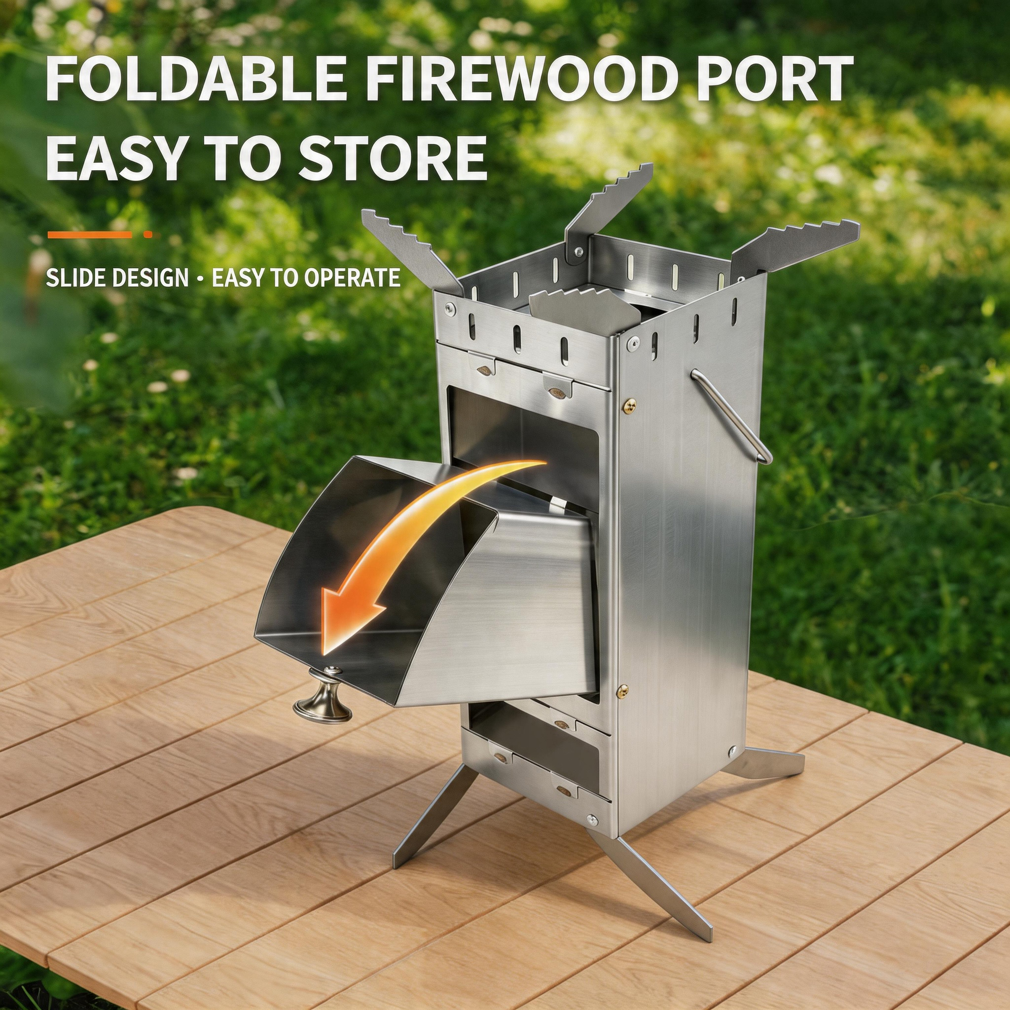 Portable Foldable Rocket Stove - Camping Cooking Gadgets review and price
