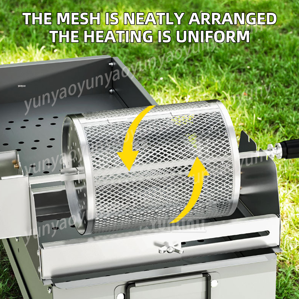 Round Grill Basket Camping BBQ - Camping Cooking Roll review and price