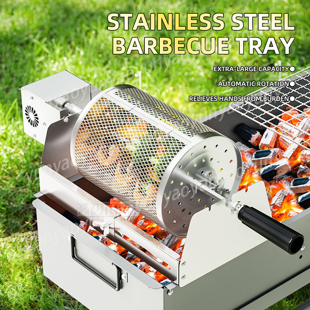 Round Grill Basket Camping BBQ - Camping Cooking Roll review and price