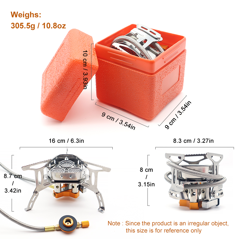 PACOONE Three Heads Gas Stove  - Camping Cooking Equipment Bag review and price
