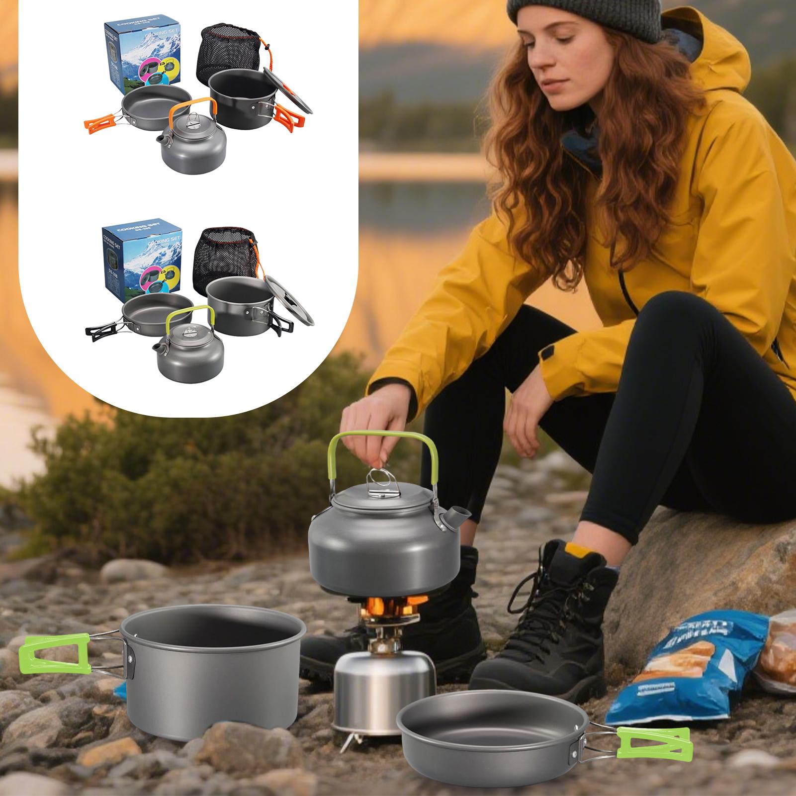 Camping Cookware Camping Cook  - Camping Cooking Set With Kettle review and price