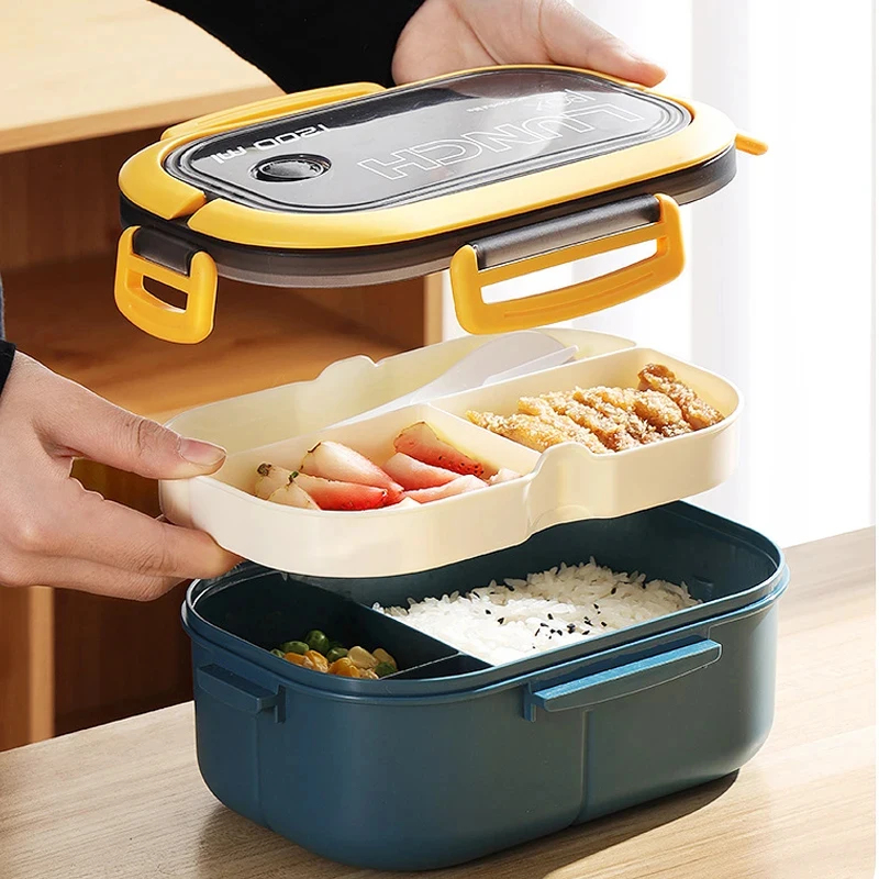 2 Layer Bento Lunch Box With I - Camping Cooking Food review and price