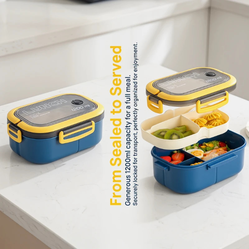 2 Layer Bento Lunch Box With I - Camping Cooking Food review and price