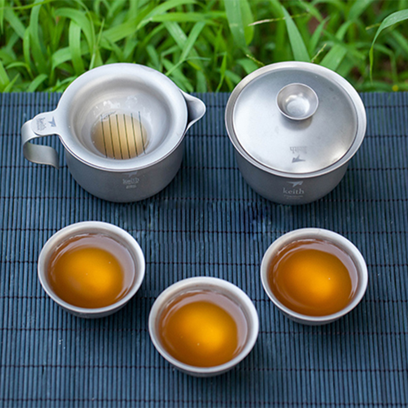 Keith Titanium Kung Fu Tea Set - Camping Cooking Set With Kettle review and price