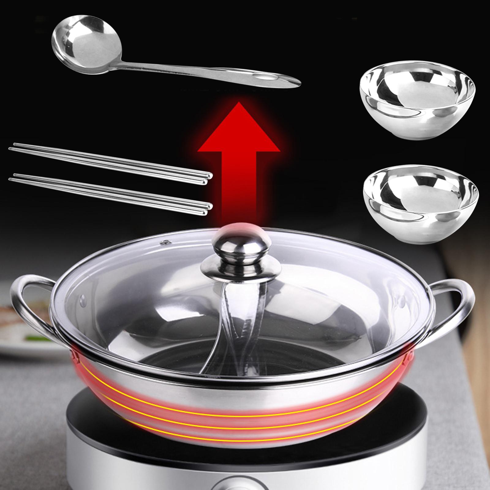 Hot Pot Pan Cooker with Glass  - Camping Cooking Pots And Pans review and price