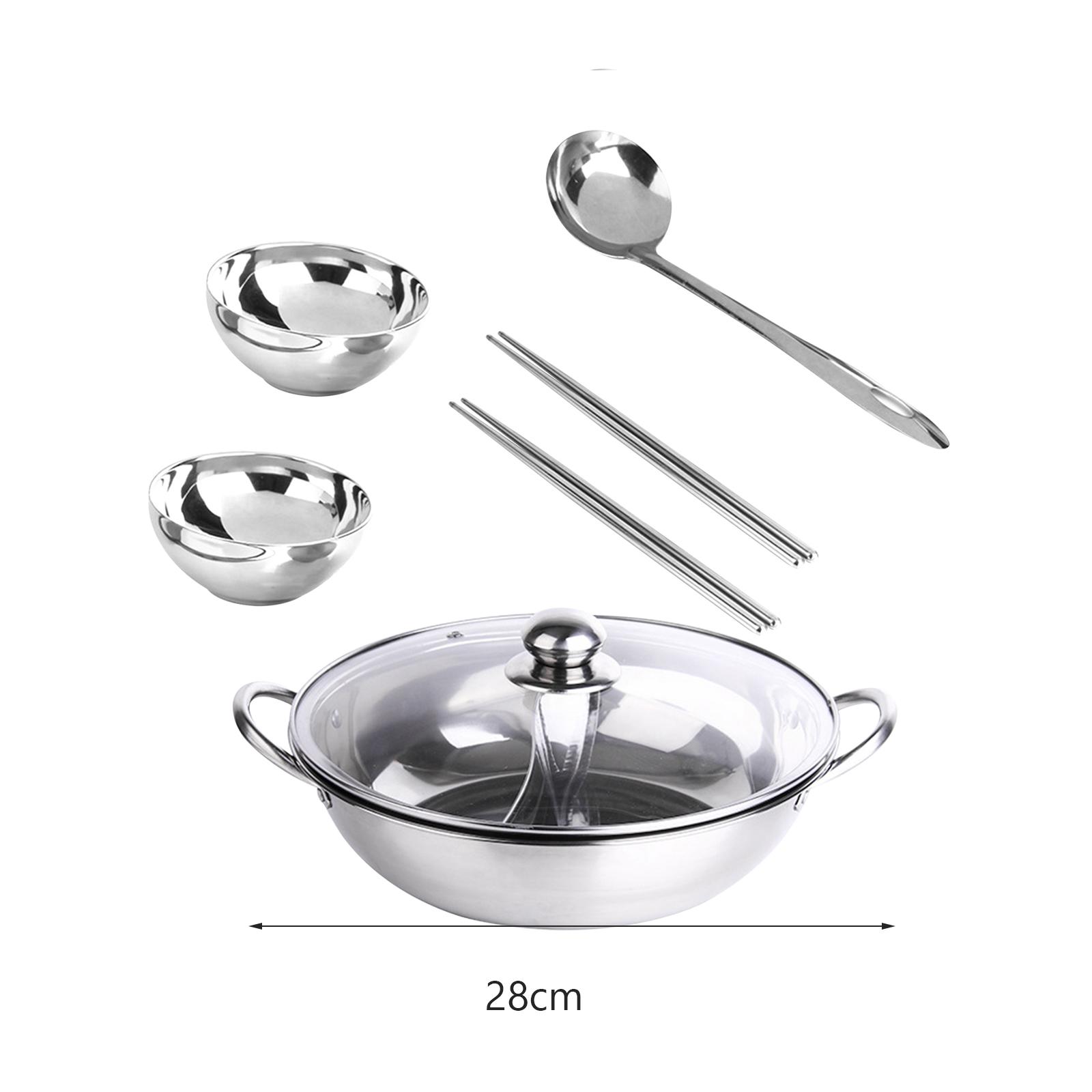 Hot Pot Pan Cooker with Glass  - Camping Cooking Pots And Pans review and price