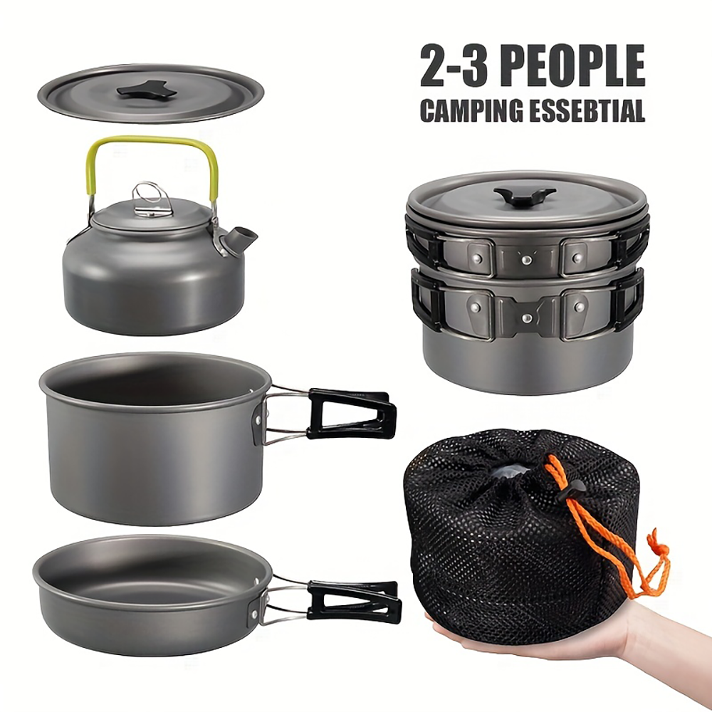 Outdoor camping cookware set m - Camping Cooking Pan Set review and price
