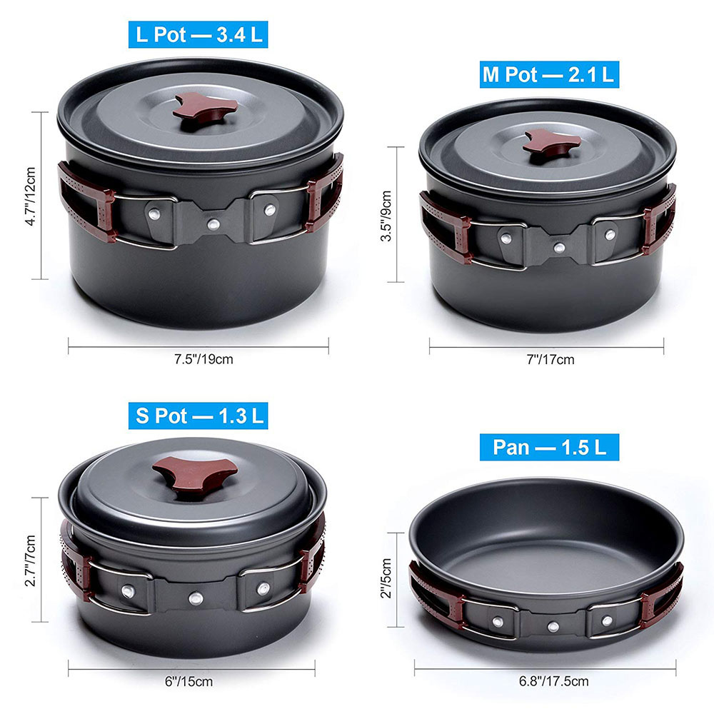 Outdoor Camping Cookware Kit N - Camping Cooking Full Set review and price