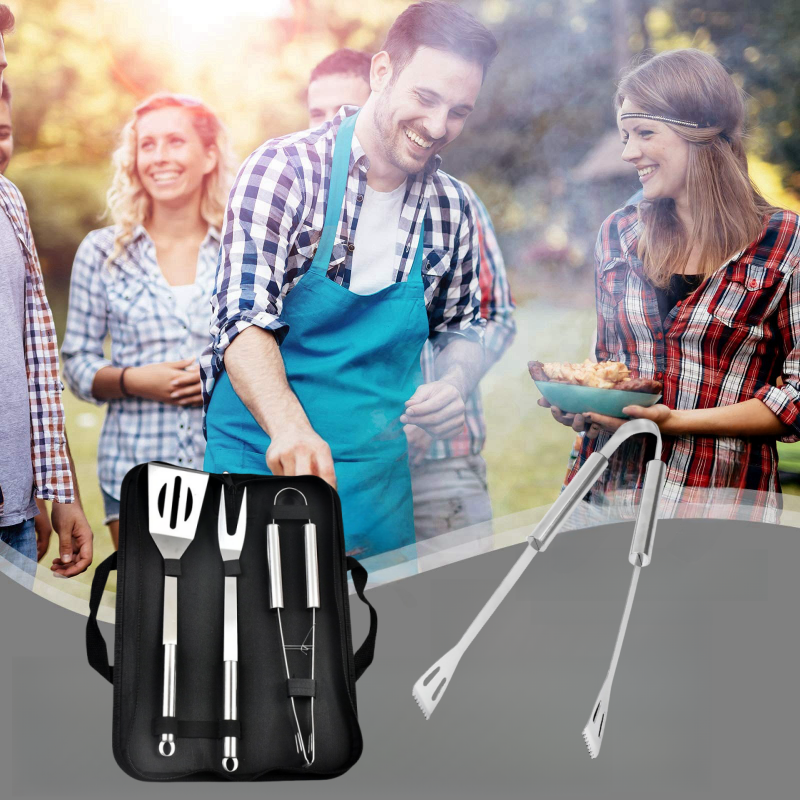 BBQ Tools Set Barbecue Utensil - Camping Cooking Equipment Bag review and price